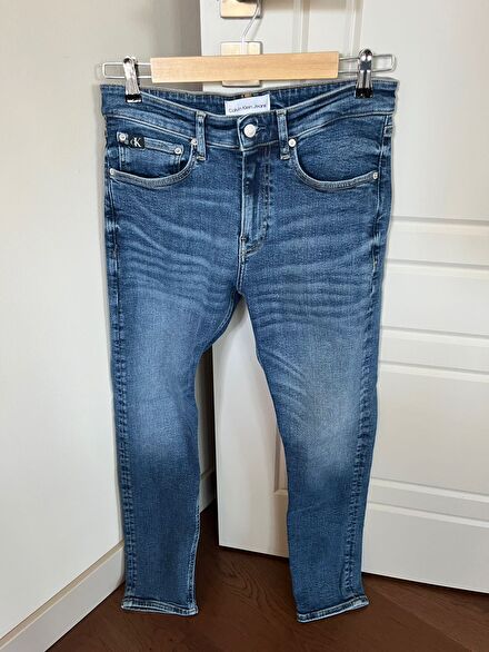 CALVIN KLEIN JEANS MAVİ ERKEK KOT JEAN