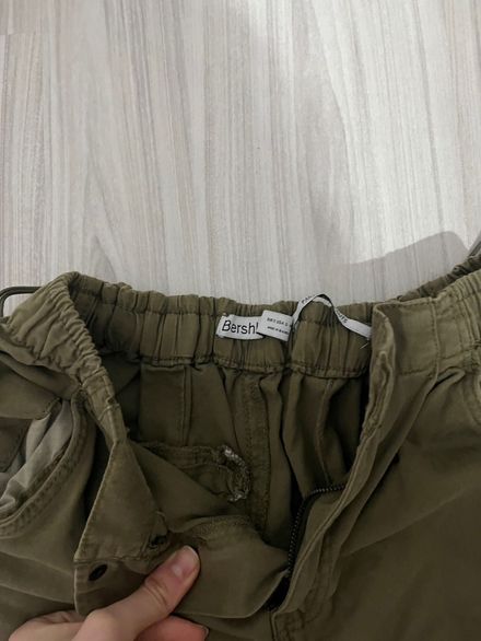 Bershka Kargo Pantolon Haki S Beden