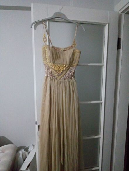 American Vintage Bej Abiye Elbise
