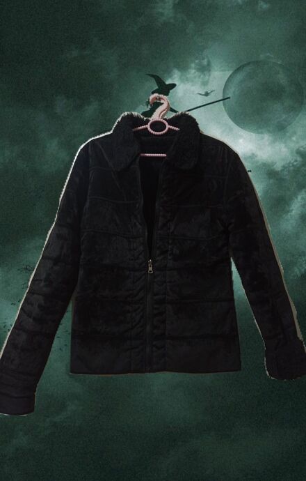 y2k vintage gotik punk süet ceket