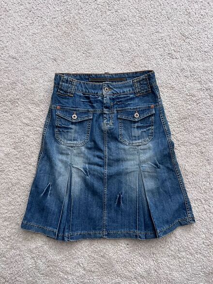 Yards Y2K Cargo Denim Skirt