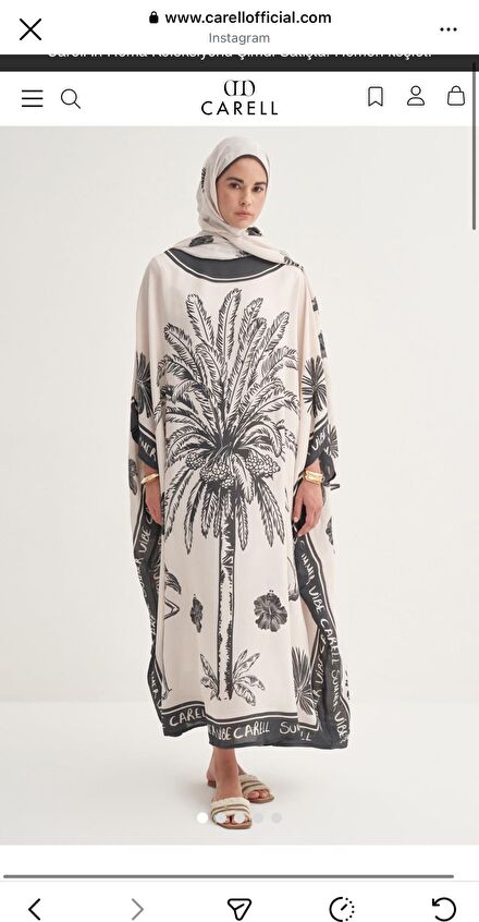 Carell abaya kaftan