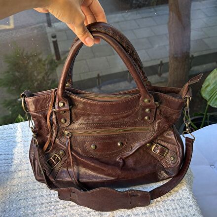 Balenciaga city Kahverengi Çanta