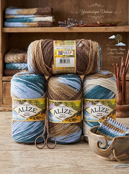 Alize Batik El Örgü İpliği