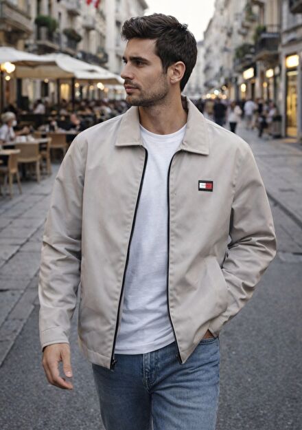 Tommy Hilfiger Gri Erkek Ceket