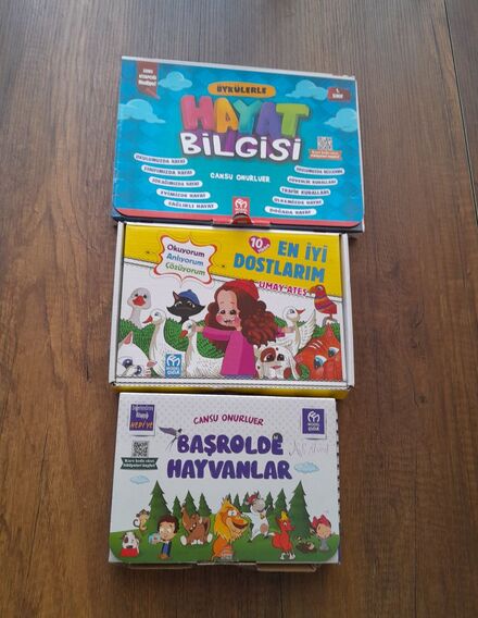 3 kutu ilkokul çocuk kitapları