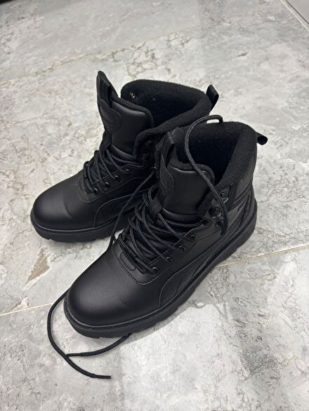 Puma Siyah Bağcıklı Bot