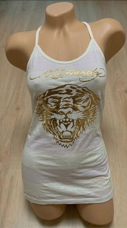 Ed Hardy Kaplan Baskılı Atlet