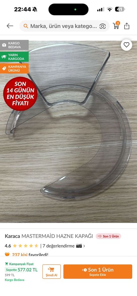 Karaca Mikser Aksesuar Seti