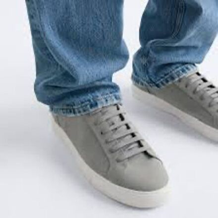 Gri Süet Erkek Sneaker Ayakkabı