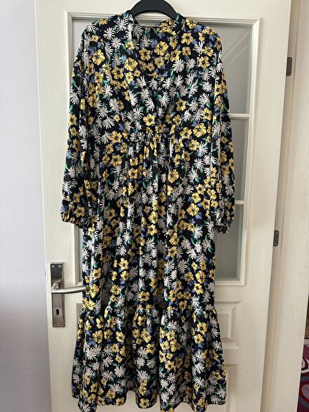 Mango Çiçek Desenli Maxi Elbise