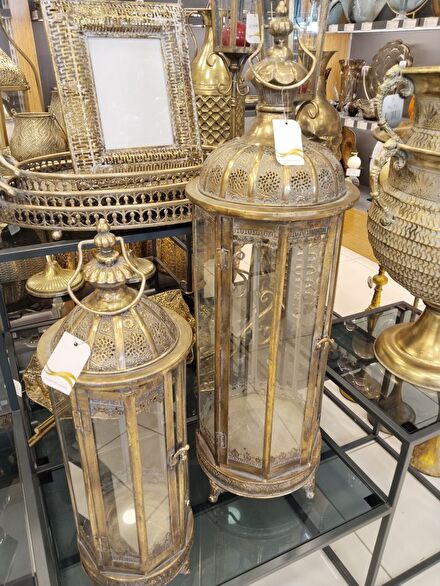 2 Li Lüx şamdan ve fener metal telkari