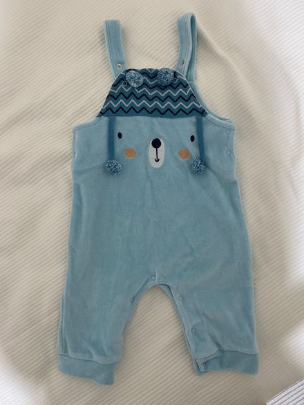 For My Baby Kadife Mavi Tulum