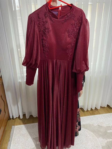 BORDO TÜL ABİYE