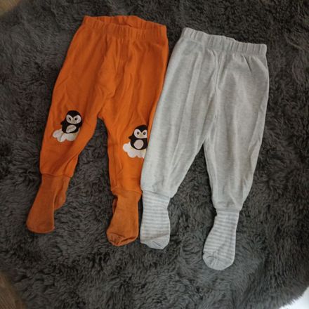 2'li Çoraplı Bebek Pijama Altı