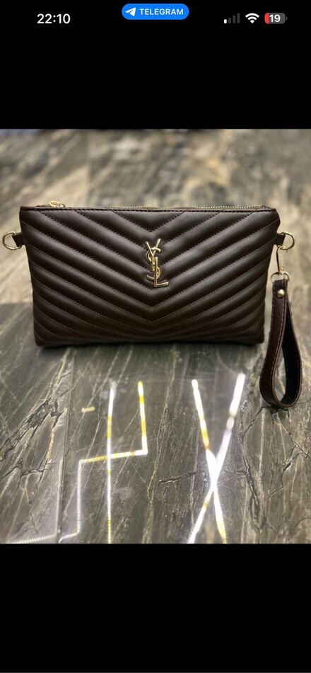 Saint Laurent Kahve Deri Çanta