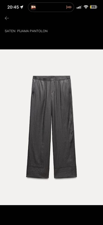 Zara Saten Pantolon