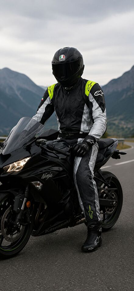 🏂 ALPİNE STAR ÇOKRENKLİ MOTORCU TULUMU