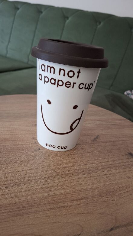 Beyaz I am not a paper cup Kupa