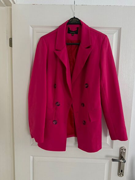 Fuşya Pembe Blazer Ceket