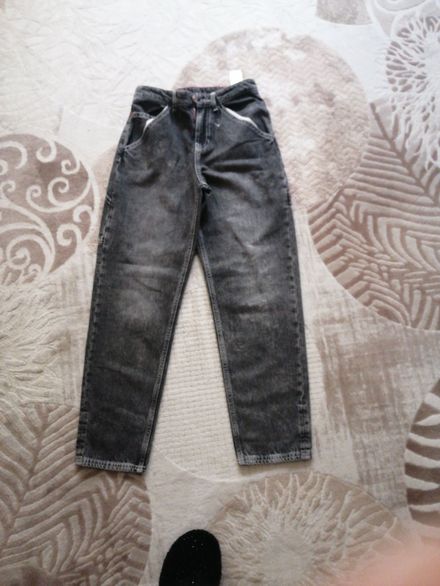 Gri Yıkamalı Jean Pantolon