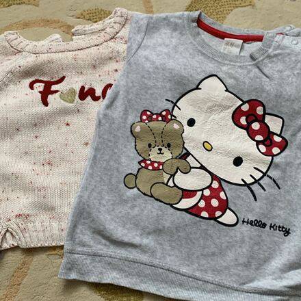 Kız Bebek Hello Kitty Ayıcık Baskılı Swe