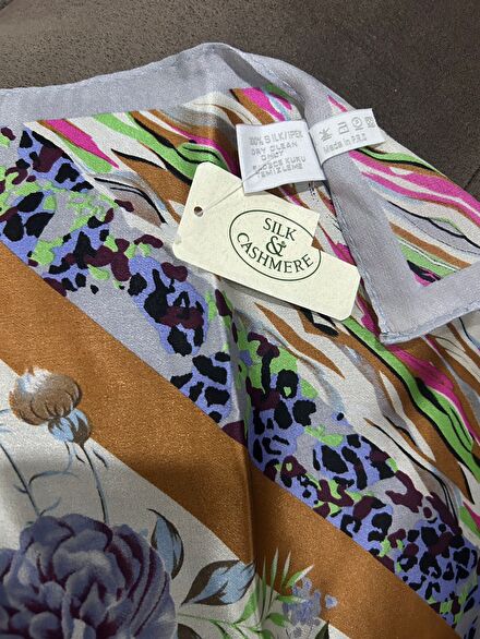 Silk & Cashmere Saf İpek Fular Eşarp