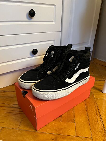 Siyah Vans Yüksek Bilekli Sneaker
