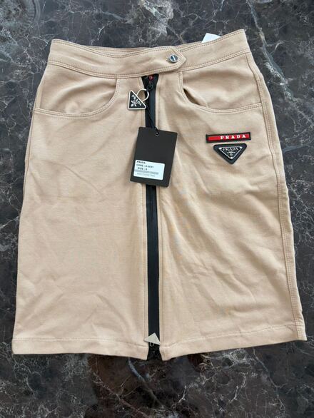 Prada Beige Mini Etek