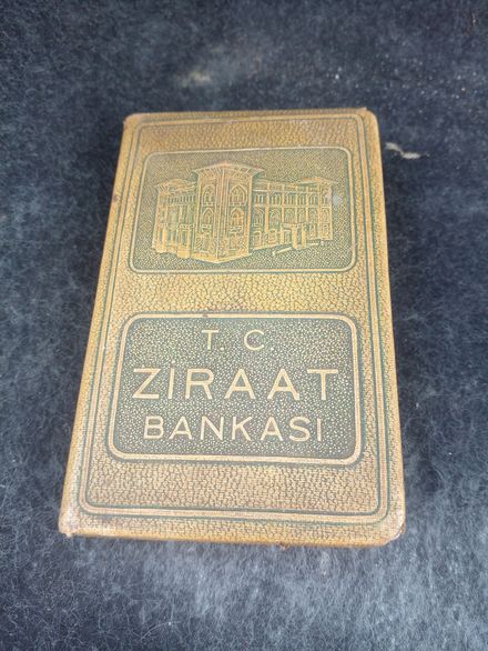 Vintage ziraat bankası defter kumbarası