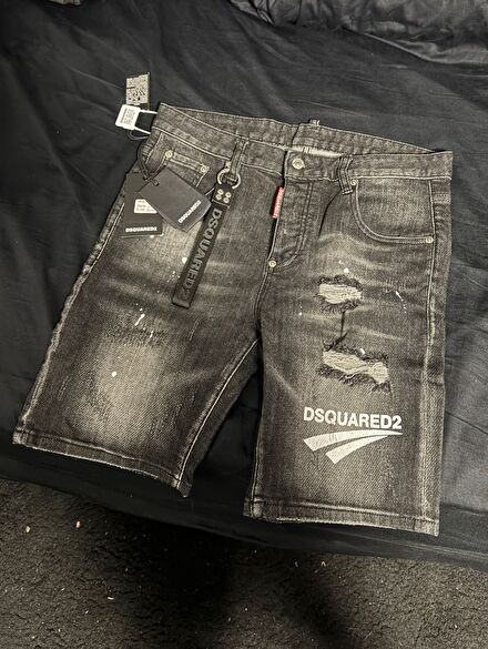 DSQUARED2 Siyah Jean Şort