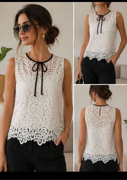 Zara Dantel Detaylı Kumaş