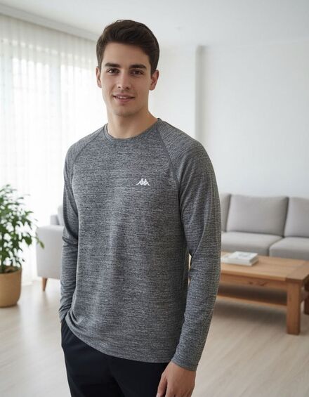 Kappa Gri Spor T-Shirt