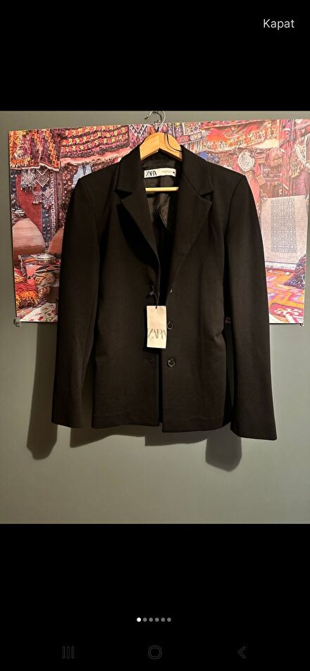Zara Siyah viral Blazer Ceket