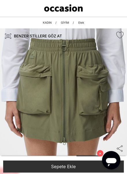 Lacoste Haki Kargo Etek