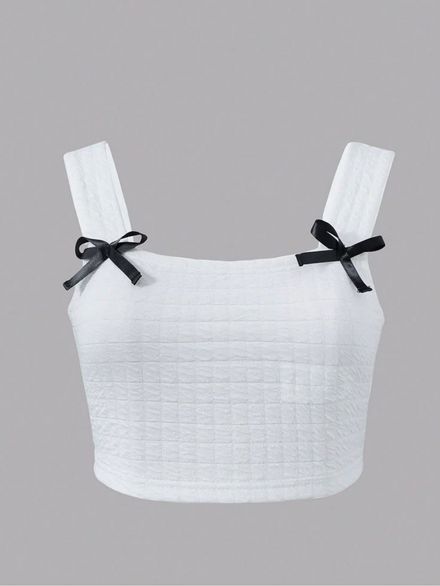 Lolita Coquette Fiyonklu Crop Bluz