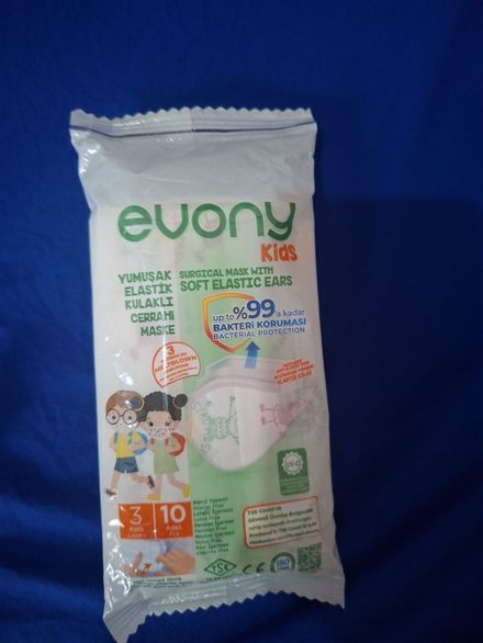 Evony Kids Cerrahi Maske 10 Adet