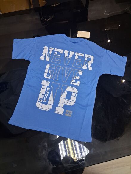 Erkek Oversize Mavi Tişört