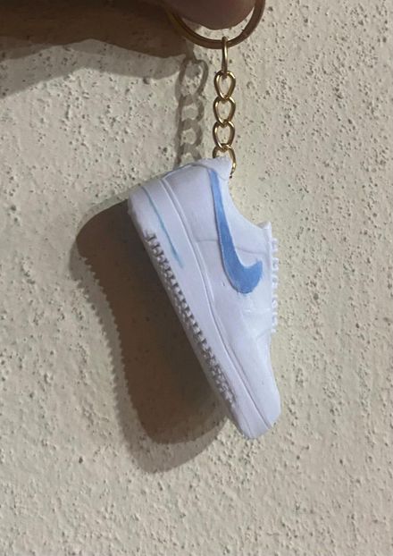 Nike Beyaz Mavi Sneaker Anahtarlık