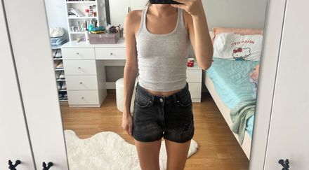 H&M siyah kot şort