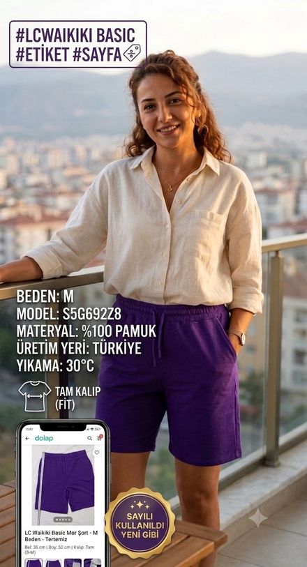 LC Waikiki BasicMor Şort
