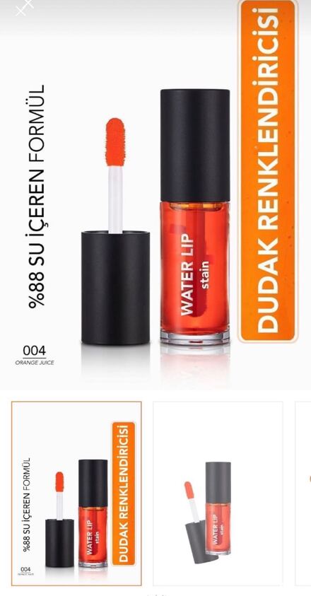 Flormar Water Lip Stain tint 004 orange