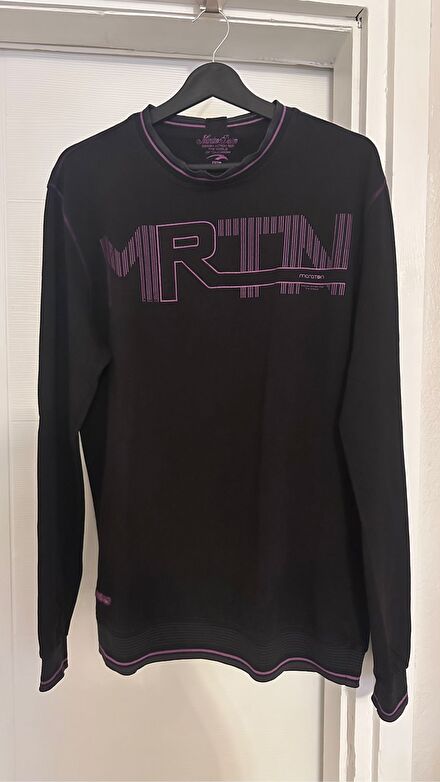 Erkek Siyah Maraton Sweatshirt