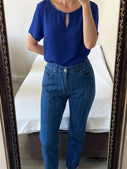 Academia /Çizgili Jean