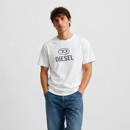 Diesel Beyaz Tişört