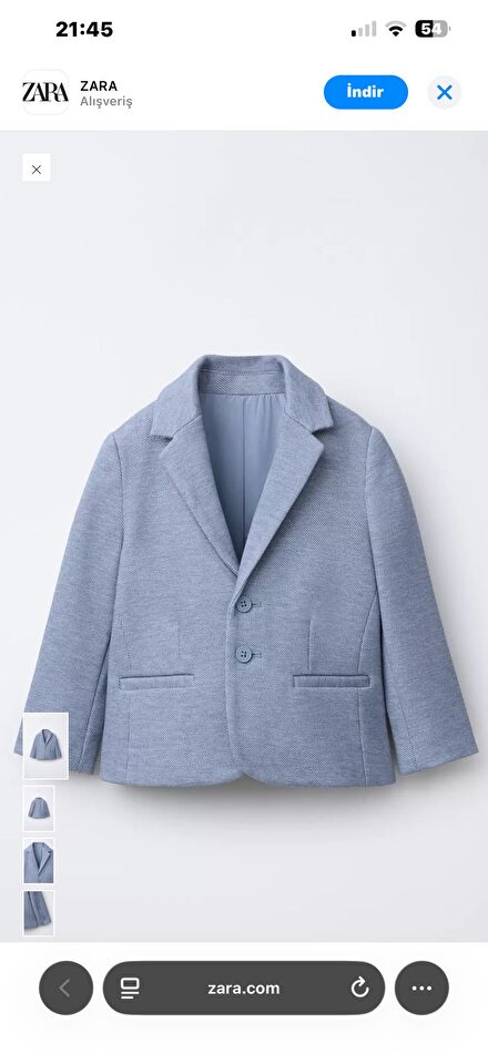 Zara erkek çocuk ceket