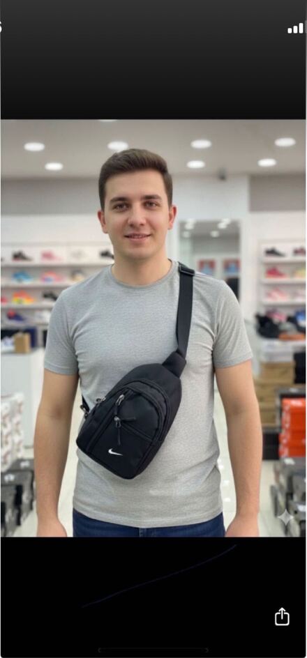 Nike Siyah Erkek Yan Çanta