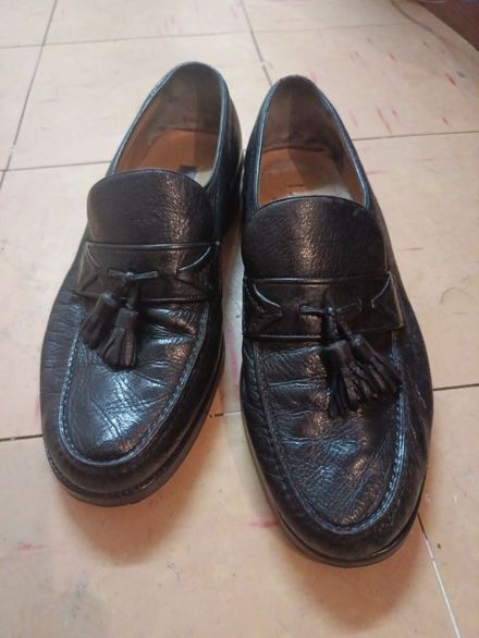 Siyah Deri Erkek Loafer Ayakkabı