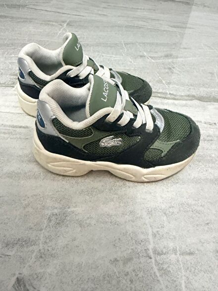 Lacoste Spor Ayakkabı Yeşil Siyah
