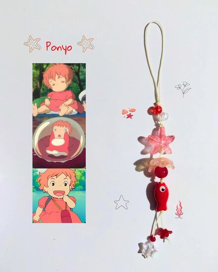 Ponyo temalı telefon charmı 💕